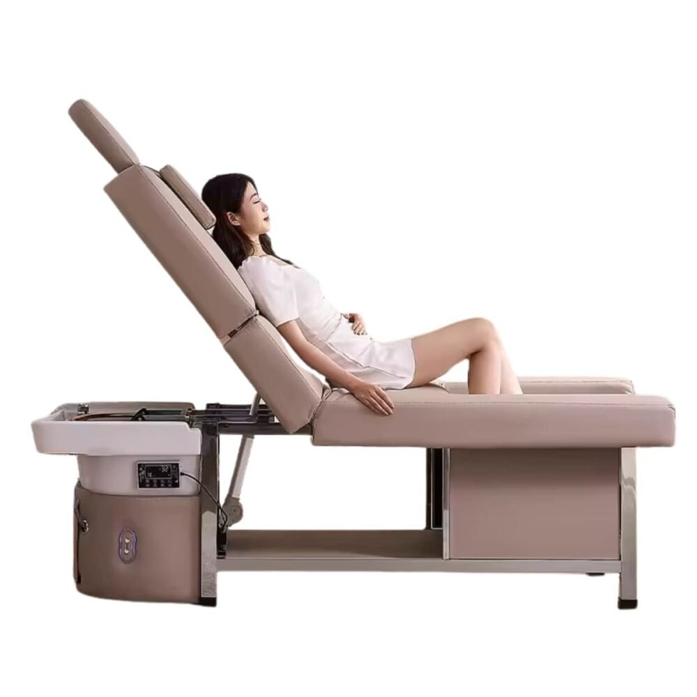 Tête de lit spa avec bain de pieds beige tête de lit spa