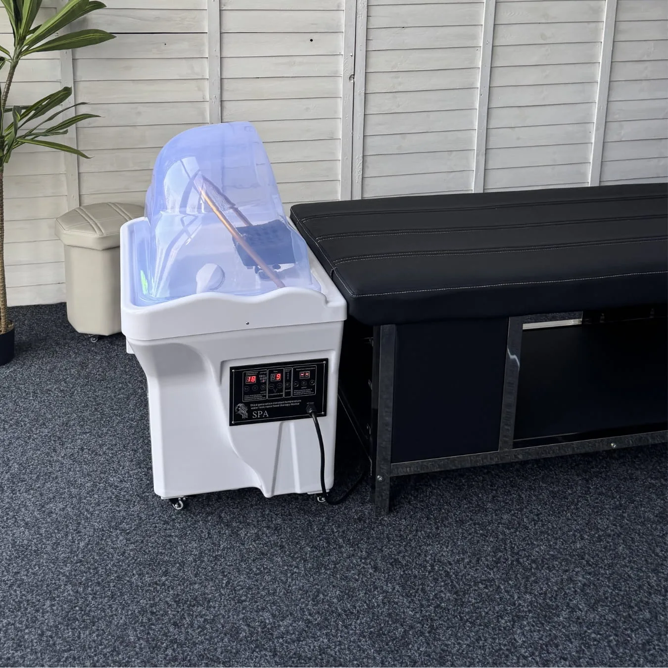 Mobiele head spa behandeling in salon