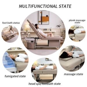 Headspa avec bain de pieds - Beige (80cm de hauteur)