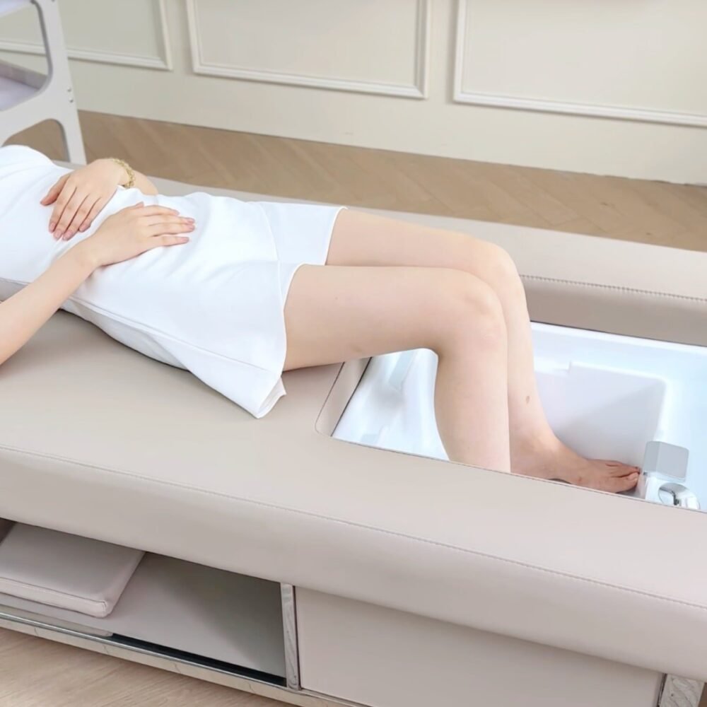 Headspa avec bain de pieds - Beige (80cm de hauteur)