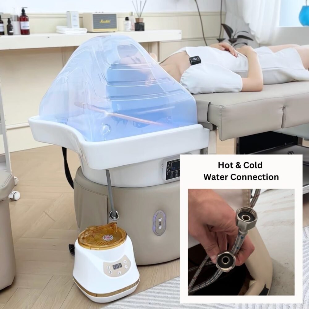 Headspa avec bain de pieds - Beige (80cm de hauteur)