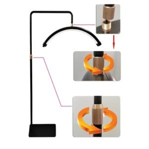 Lampe de salon LED Moonlight - Noir