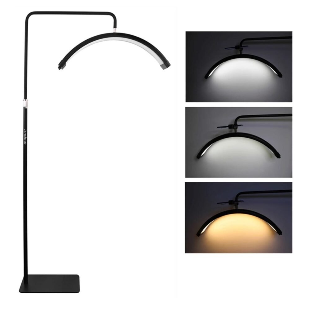 Lampe de salon LED Moonlight - Noir