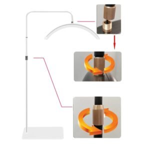 Lampe de salon LED Moonlight - Blanc