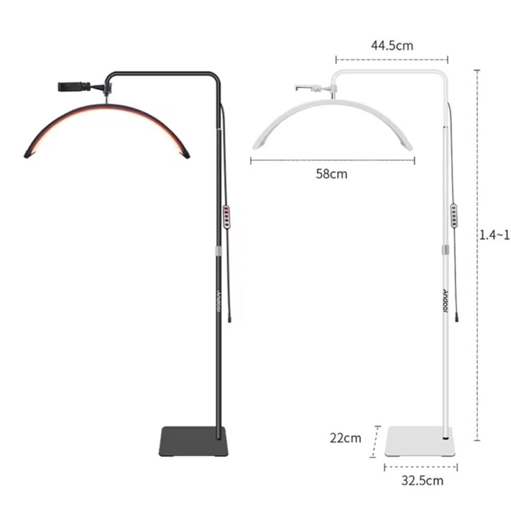 Lampe de salon LED Moonlight - Noir