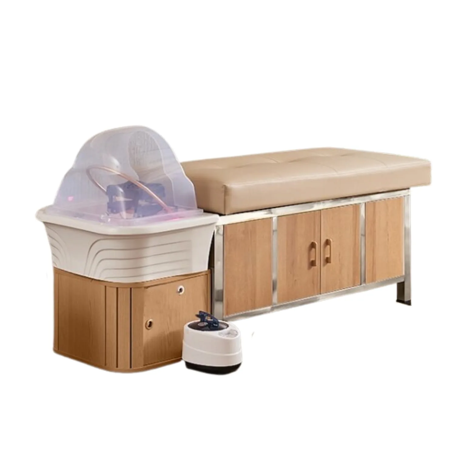 Traitement de spa pour la tête Tokyo modèle en bois en salon