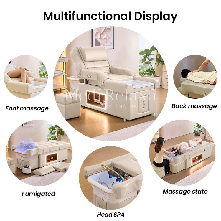 Headspa Foot Bath Deluxe - Beige (80cm height)