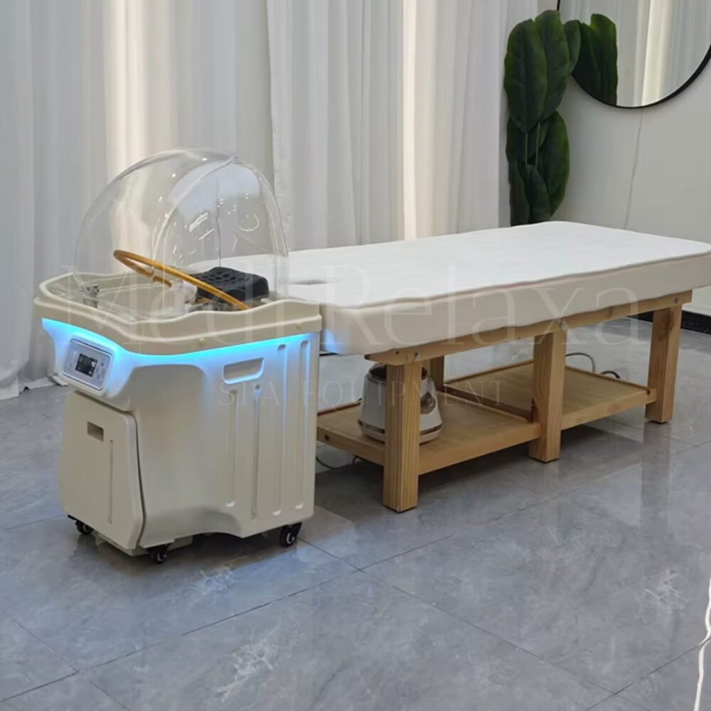 Mobiele Headspa Deluxe (60L + 30L vuil water tank)