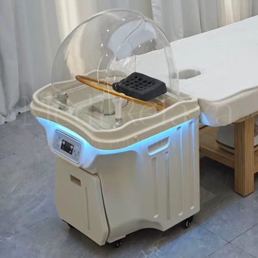 Mobiele Headspa Deluxe (60L + 30L vuil water tank)