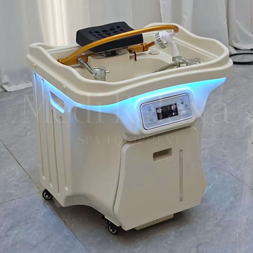 Mobiele Headspa Deluxe (60L + 30L vuil water tank)