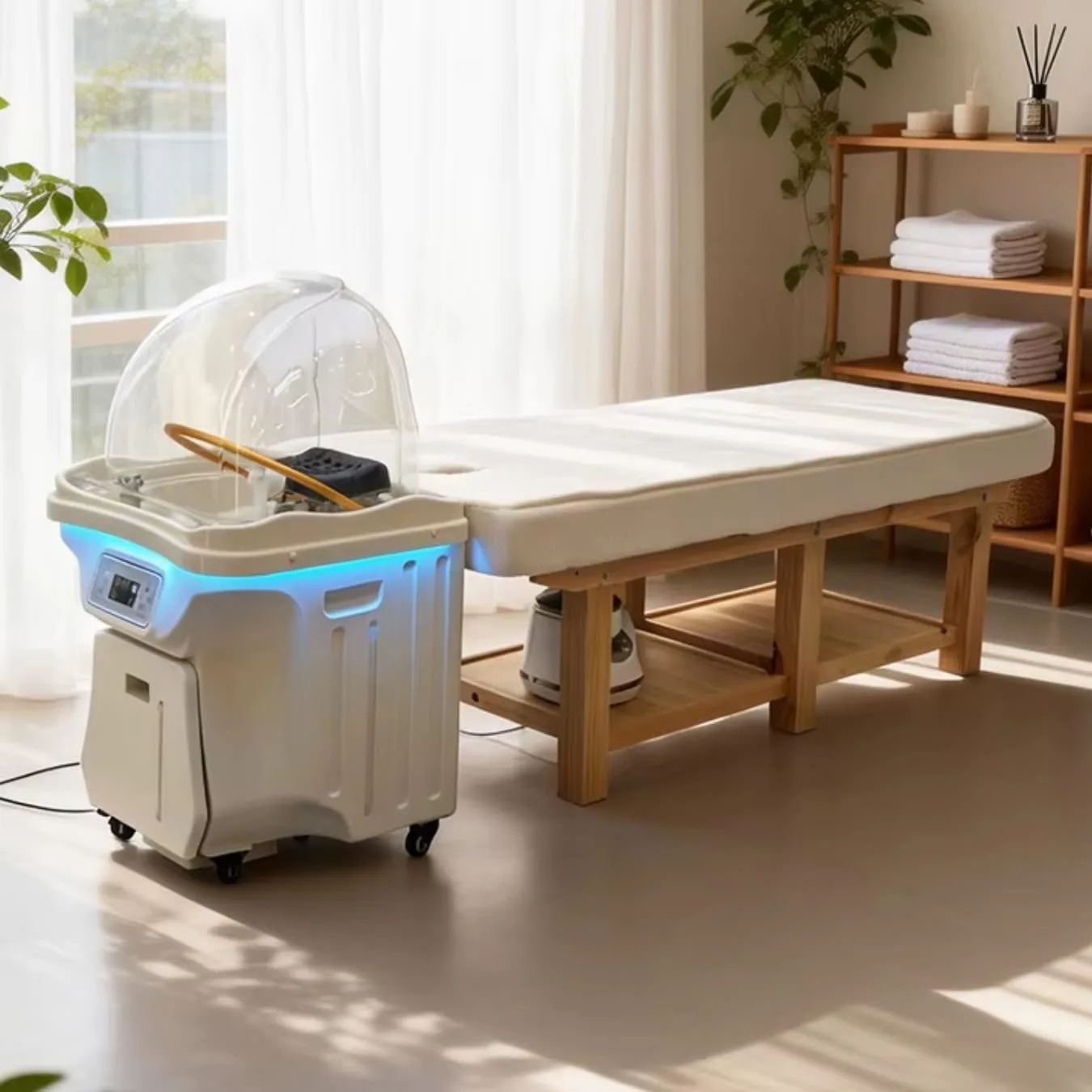 head spa behandeling in professionele salon