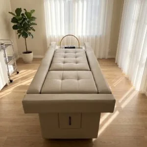 Ambiente de spa para el cuidado de la cabeza y los pies de lujo
