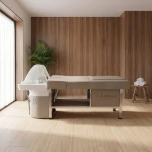 Headspa mit Fußbad, atmosphärisches Bild