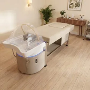 Headspa mit Fußbad, atmosphärisches Bild