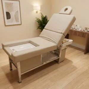 Headspa mit Fußbad, atmosphärisches Bild