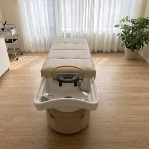 Ambiance japonaise de spa pour la tête