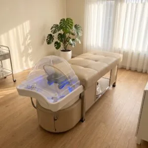 Ambiance japonaise de spa pour la tête