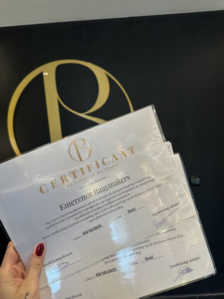 Head Spa opleiding certificaat MediRelaxa